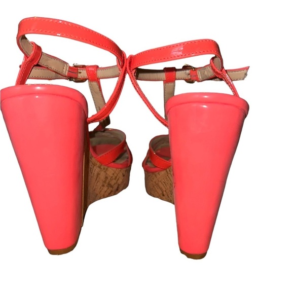 Antonio Melanie Wedge Heel Shoe Women’s Pink Coral Size 7.5 - Picture 5 of 8